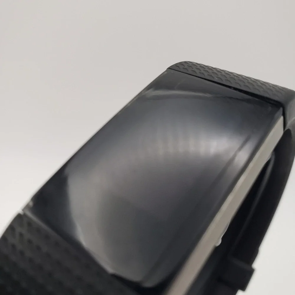 Fitbit Charge 2 Fitness Tracker FB407 Large Black Silver Heart Rate Activity